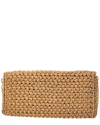 TOD's Tod’S Crochet Raffia & Leather Continental Wallet On Chain