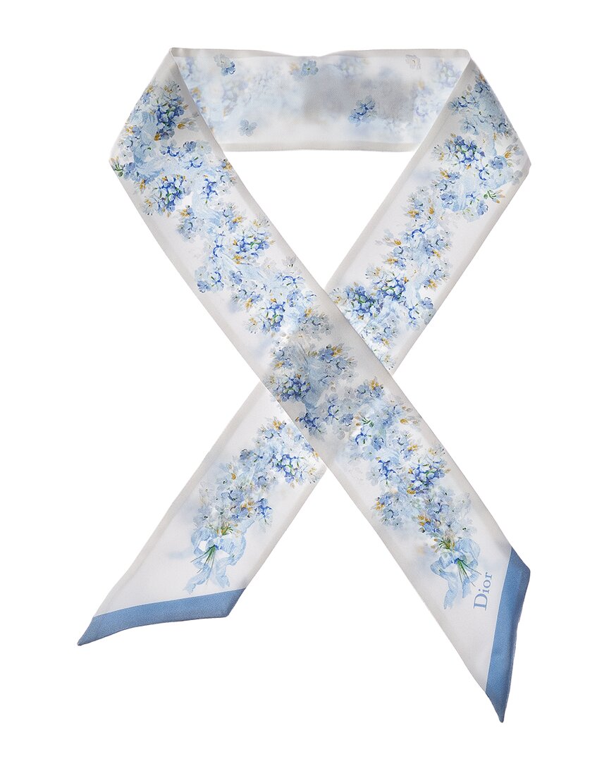 Dior Dior Lilac Silk Scarf