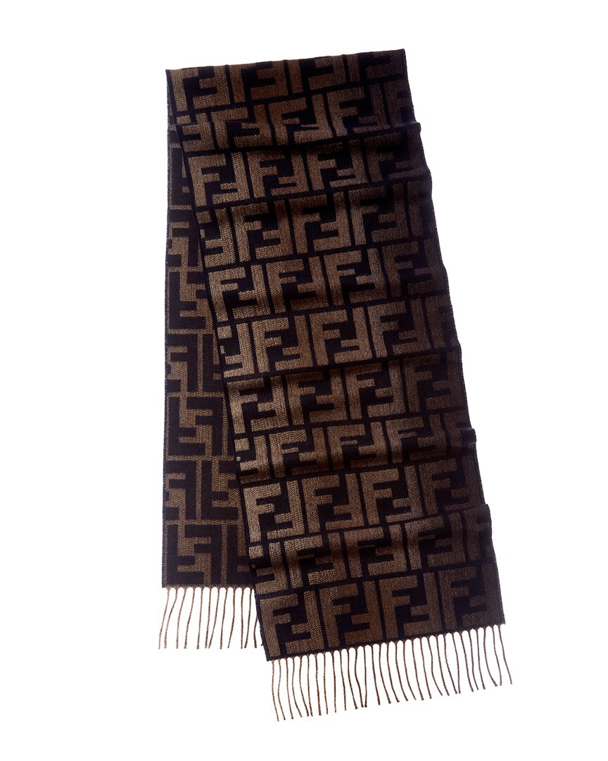 FENDI Fendi Ff Logo Wool & Cashmere-Blend Scarf