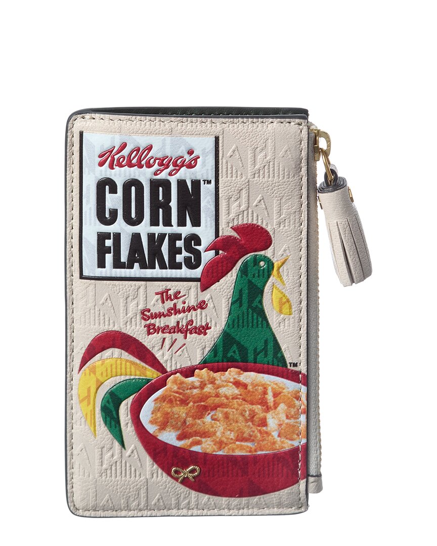 Anya Hindmarch Anya Hindmarch Cornflakes Print Leather Pouch
