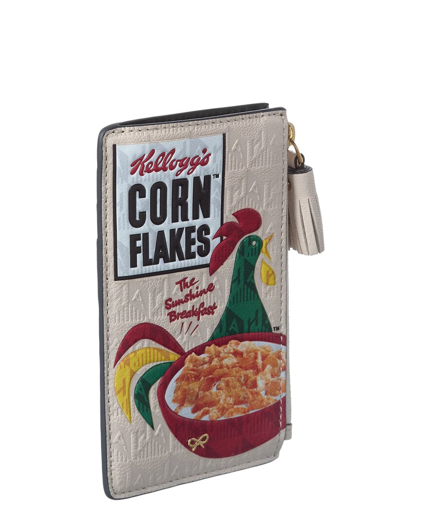 Anya Hindmarch Anya Hindmarch Cornflakes Print Leather Pouch