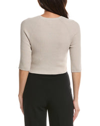 Max Mara S Max Mara Shoulder Wrap Ribbed Cardigan