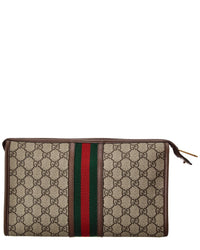 Gucci Gucci Ophidia Gg Supreme Canvas & Leather Cosmetic Case