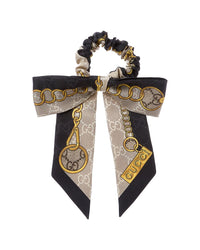 Gucci Gucci Gg Chain Silk Scrunchie