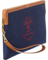 CELINE Celine Triomphe Small Canvas Pouch