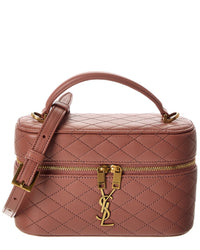 Saint Laurent Gaby Quilted Leather Vanity Bag