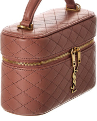 Saint Laurent Gaby Quilted Leather Vanity Bag