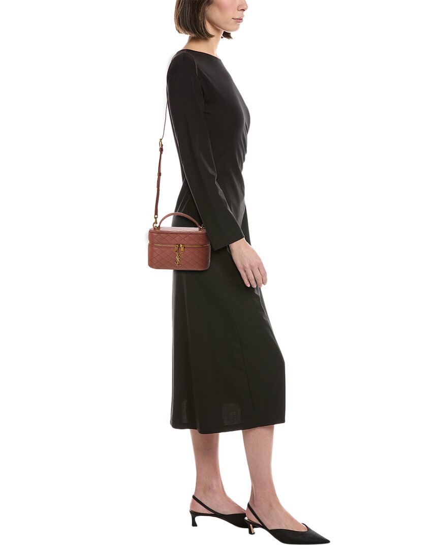 Saint Laurent Gaby Quilted Leather Vanity Bag