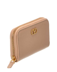 Valentino Valentino Vlogo Signature Leather Small Wallet