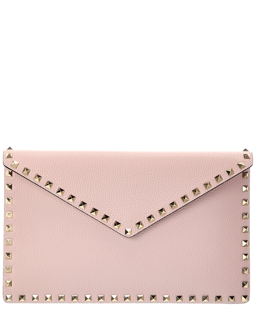 Valentino Valentino Rockstud Leather Clutch