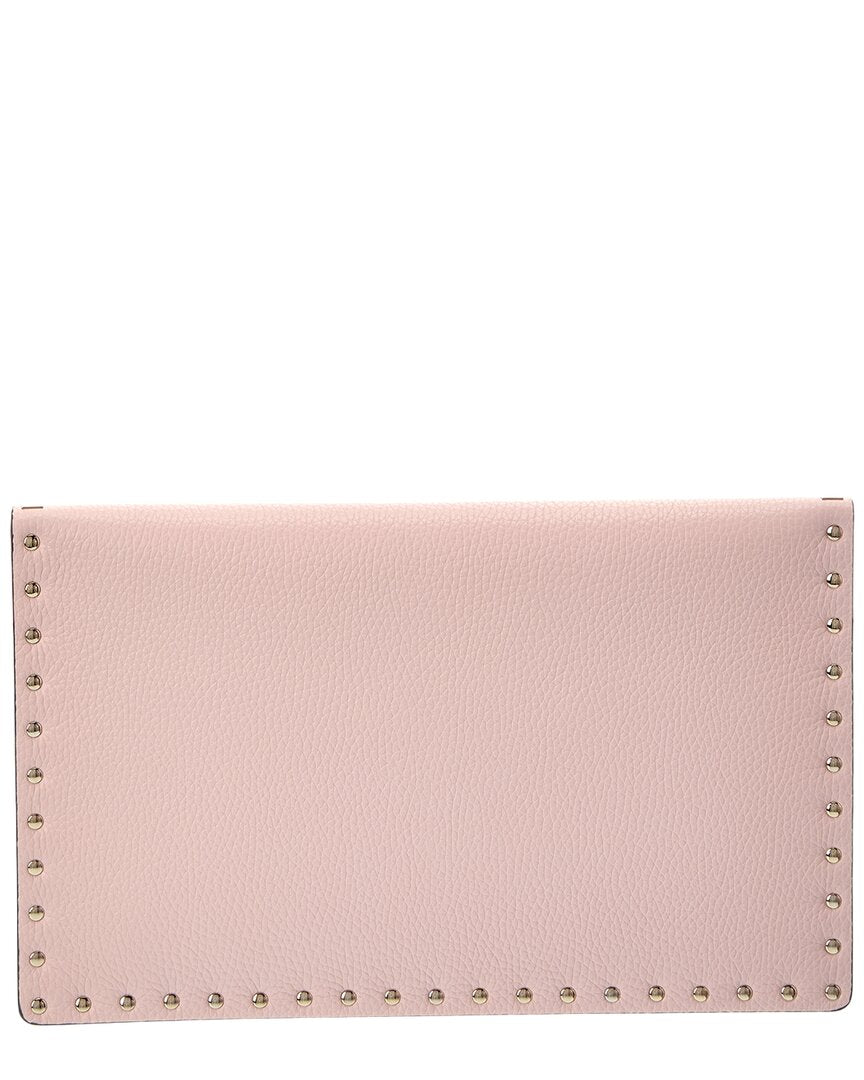 Valentino Valentino Rockstud Leather Clutch