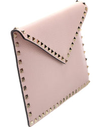 Valentino Valentino Rockstud Leather Clutch