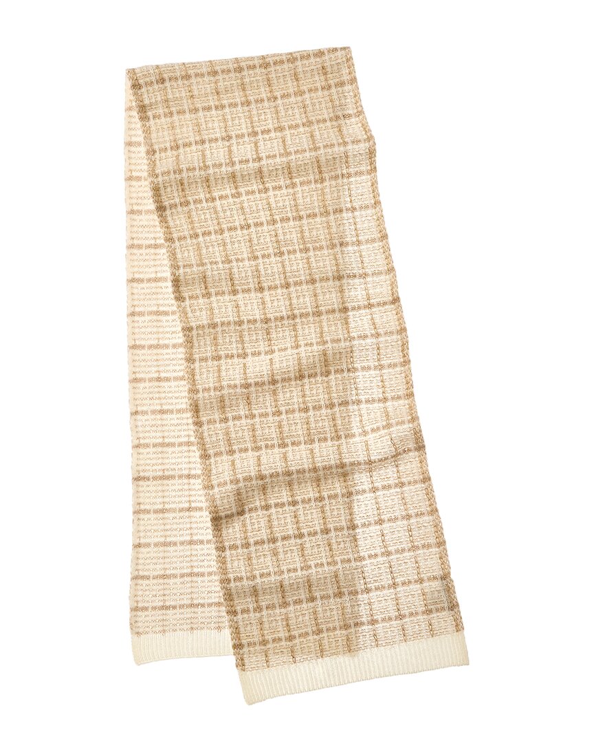 La Fiorentina Plaid Lurex Cashmere & Wool-Blend Scarf
