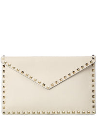 Valentino Valentino Rockstud Grainy Leather Pouch