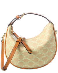 CELINE Celine Lulu Teen Canvas & Leather Hobo Bag
