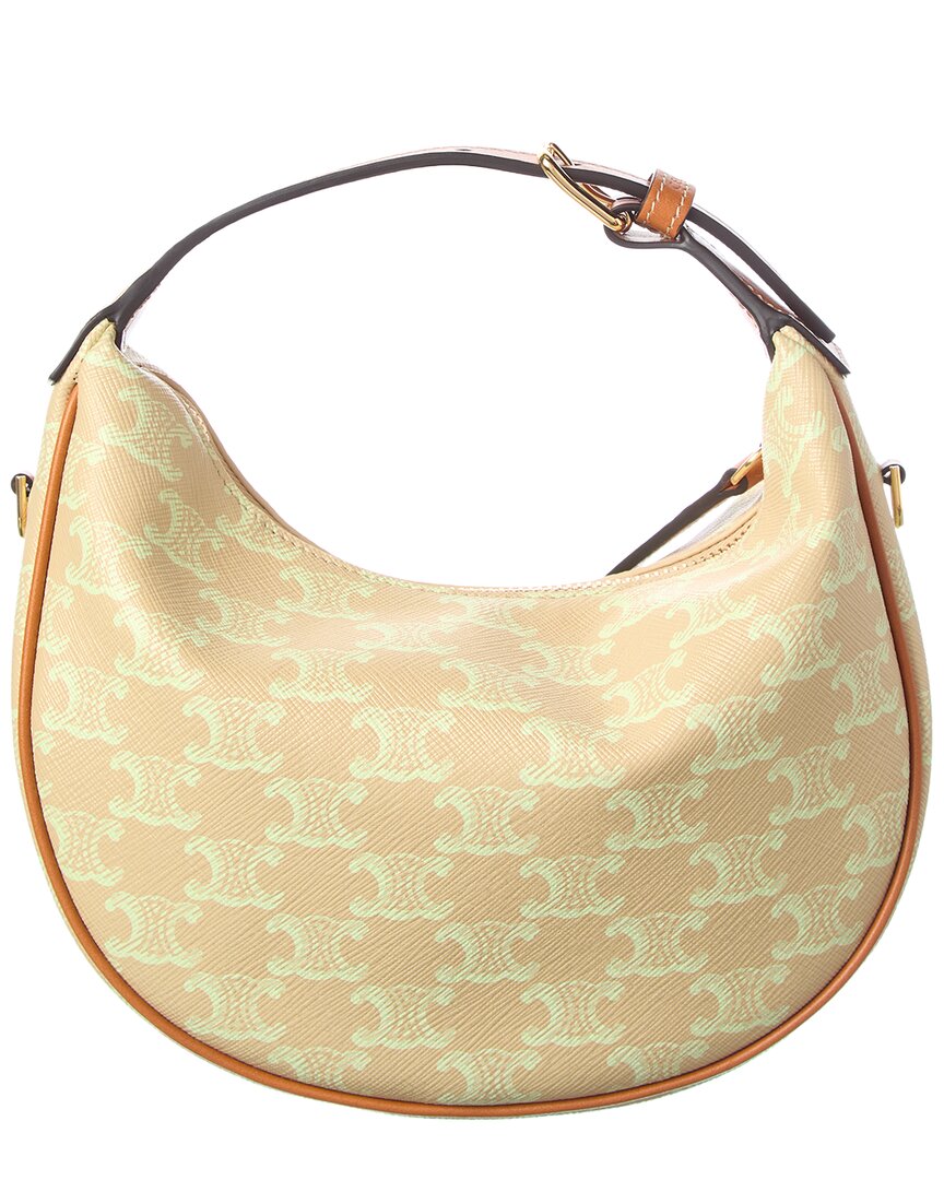 CELINE Celine Lulu Teen Canvas & Leather Hobo Bag