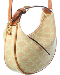 CELINE Celine Lulu Teen Canvas & Leather Hobo Bag