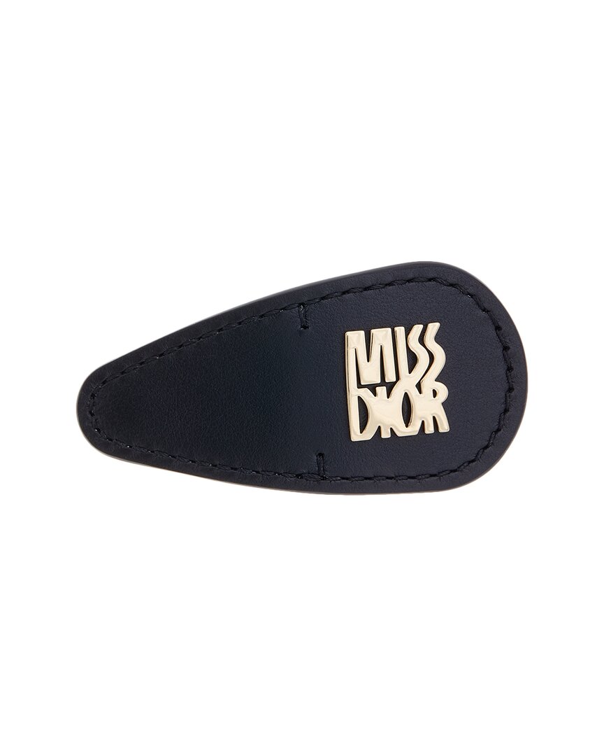 Dior Miss Dior Leather Hairclip Brown