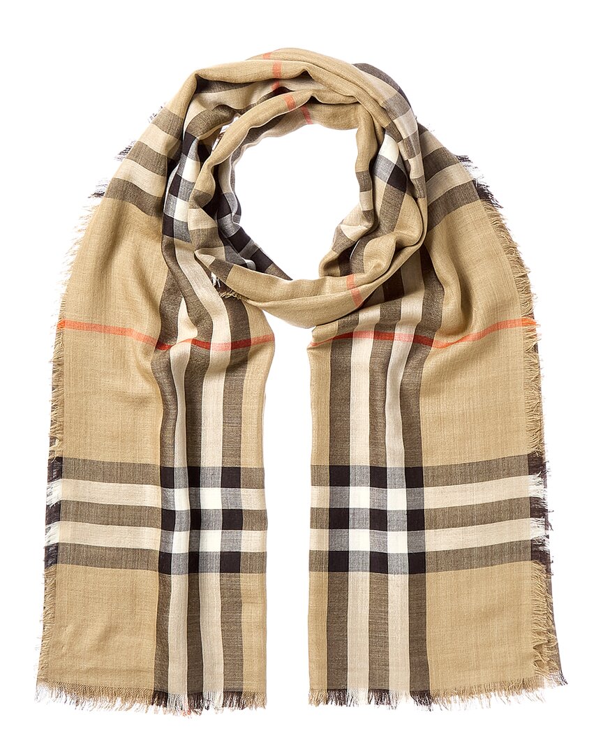 Burberry Burberry Check Wool & Silk-Blend Scarf