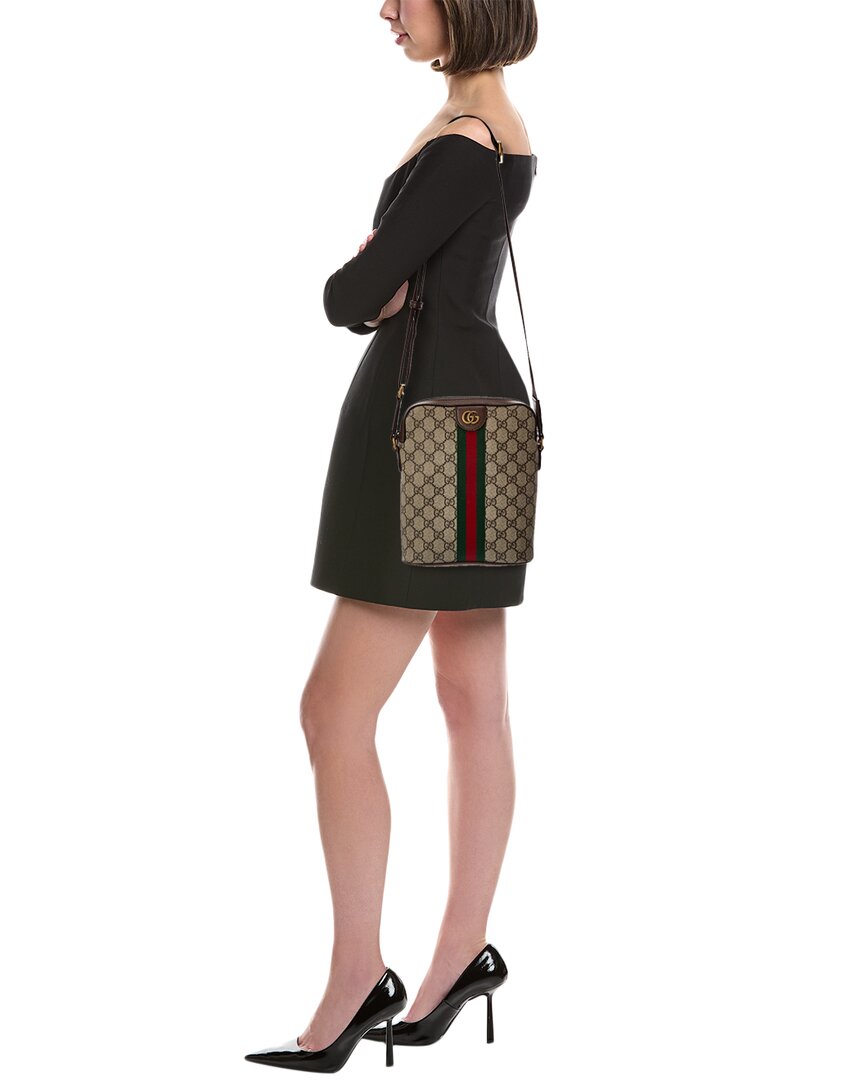 Gucci Gucci Ophidia Small Canvas & Leather Crossbody