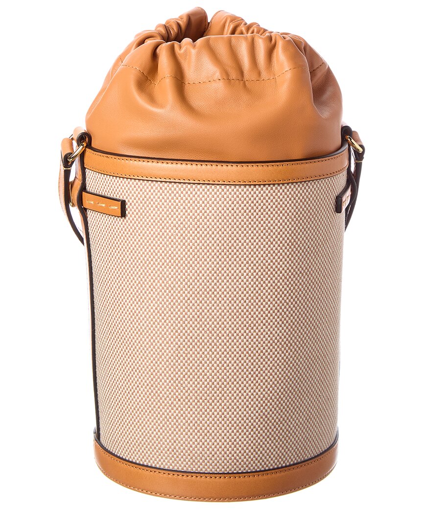 Valentino Antibites Mesh & Leather Bucket Bag