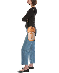 Valentino Antibites Mesh & Leather Bucket Bag