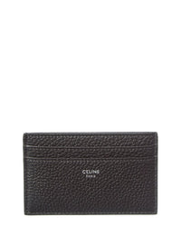 Celine Logo Leather Card Case