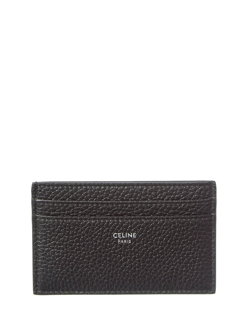 Celine Logo Leather Card Case