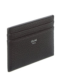 Celine Logo Leather Card Case