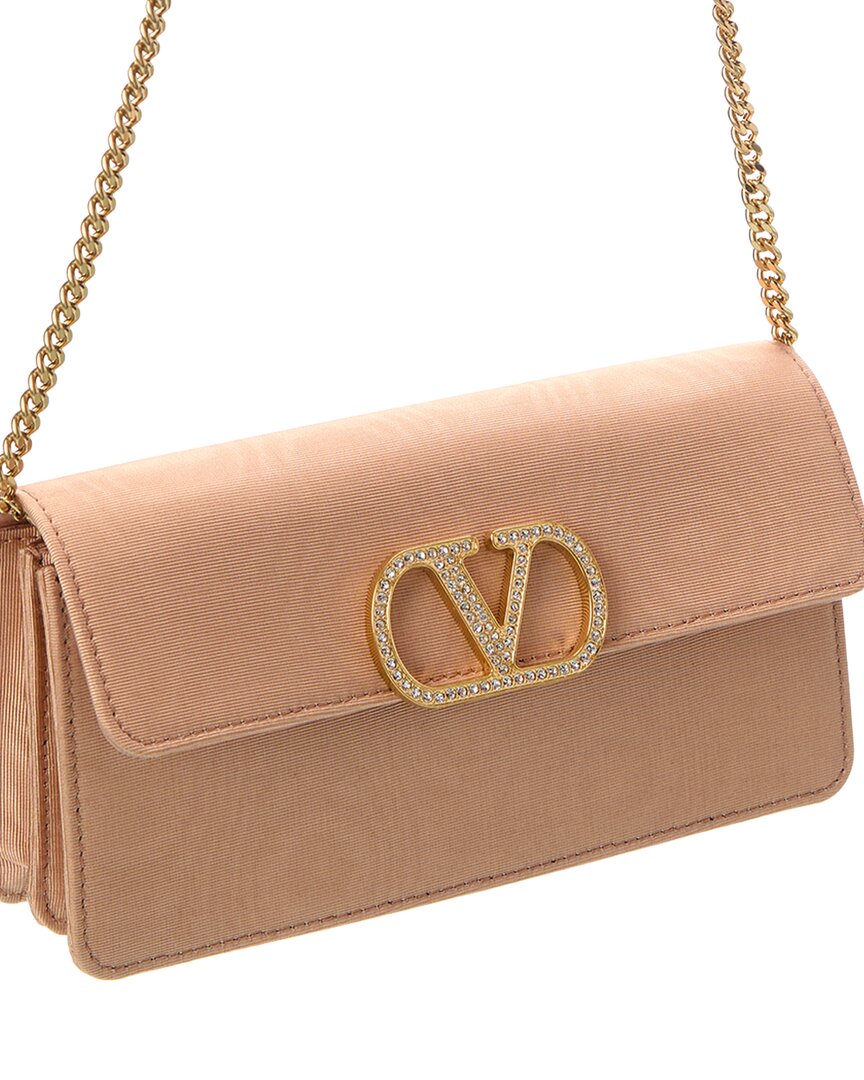 Valentino Valentino Vlogo Signature Grosgrain Wallet On Chain