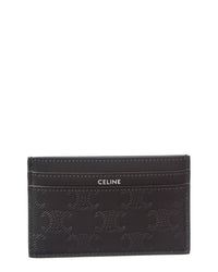 Celine Logo Leather Card Case