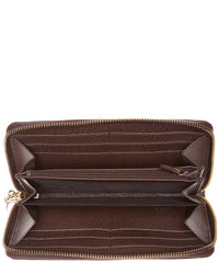 Gucci Ophidia Gg Supreme Canvas & Leather Zip Around Wallet