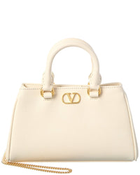 Valentino Valentino Vlogo Signature Mini Leather Clutch
