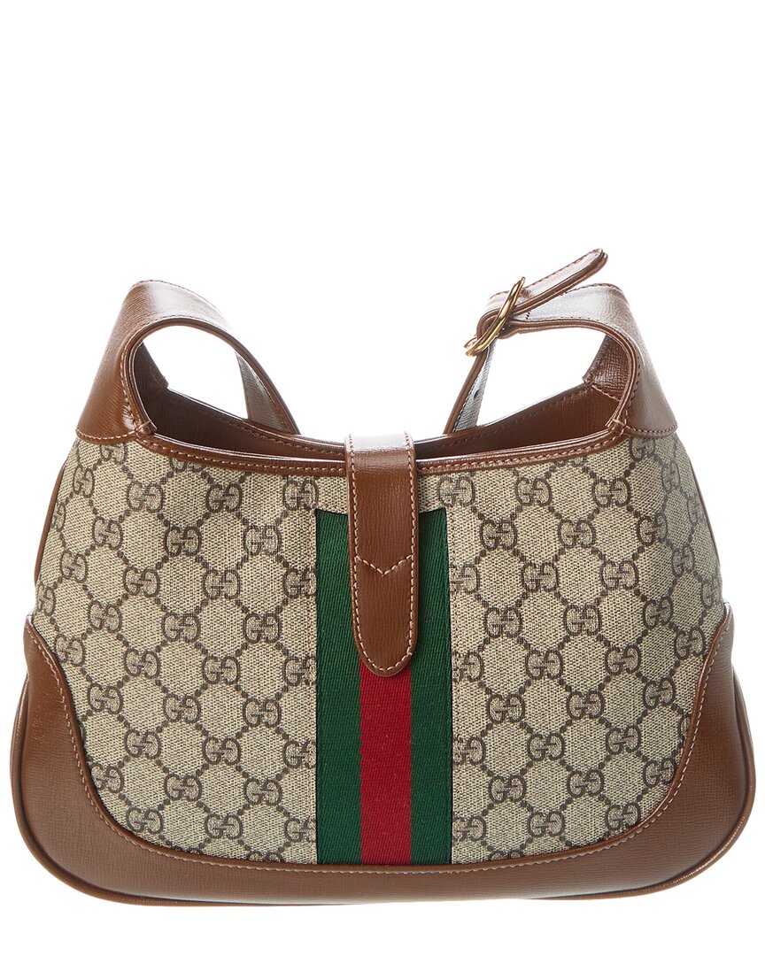 Gucci Jackie 1961 Small Gg Supreme Canvas & Leather Hobo Bag