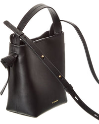 Jil Sander Logo Leather Bucket Bag