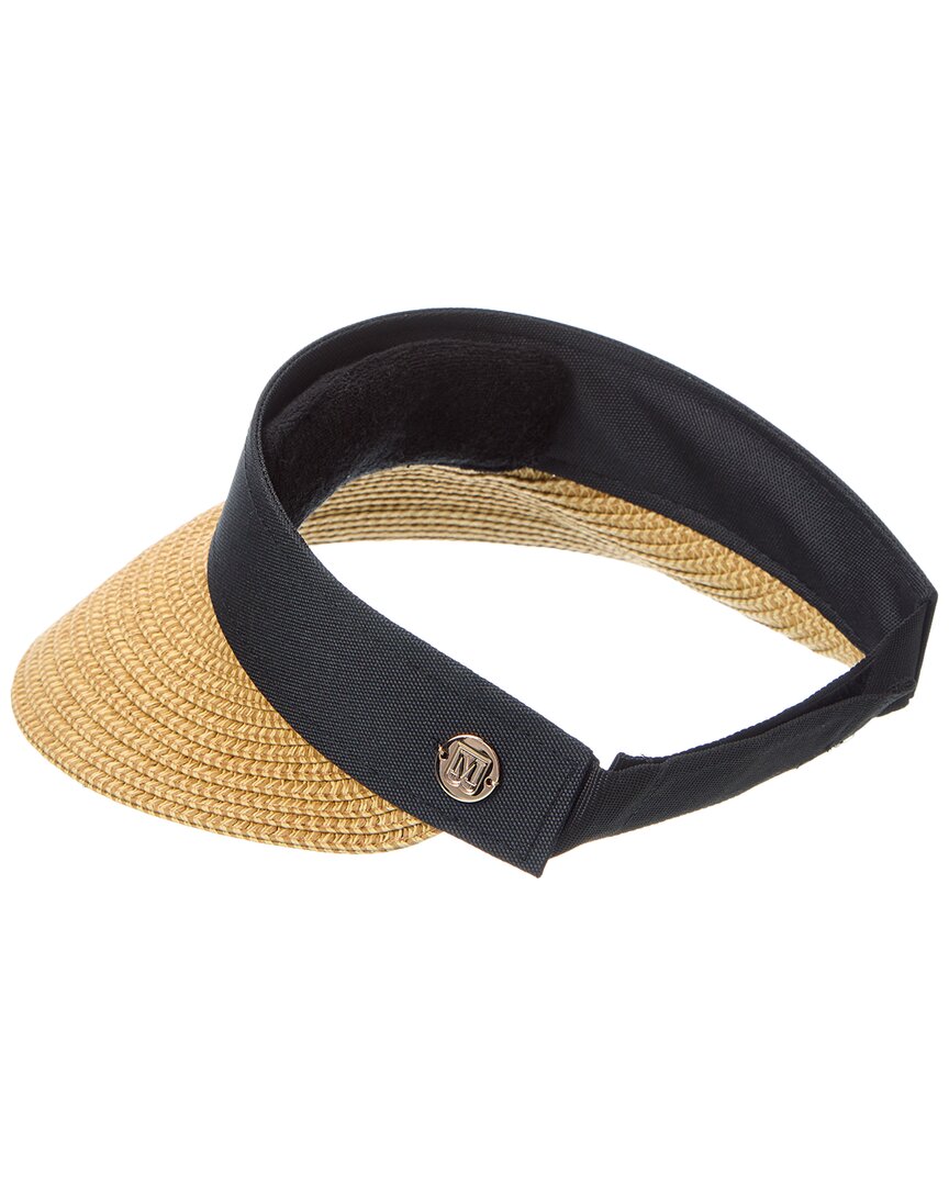 Bruno Magli Adjustable Straw Visor