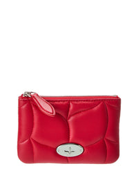 Mulberry Softie Leather Coin Purse ONE SIZE Red