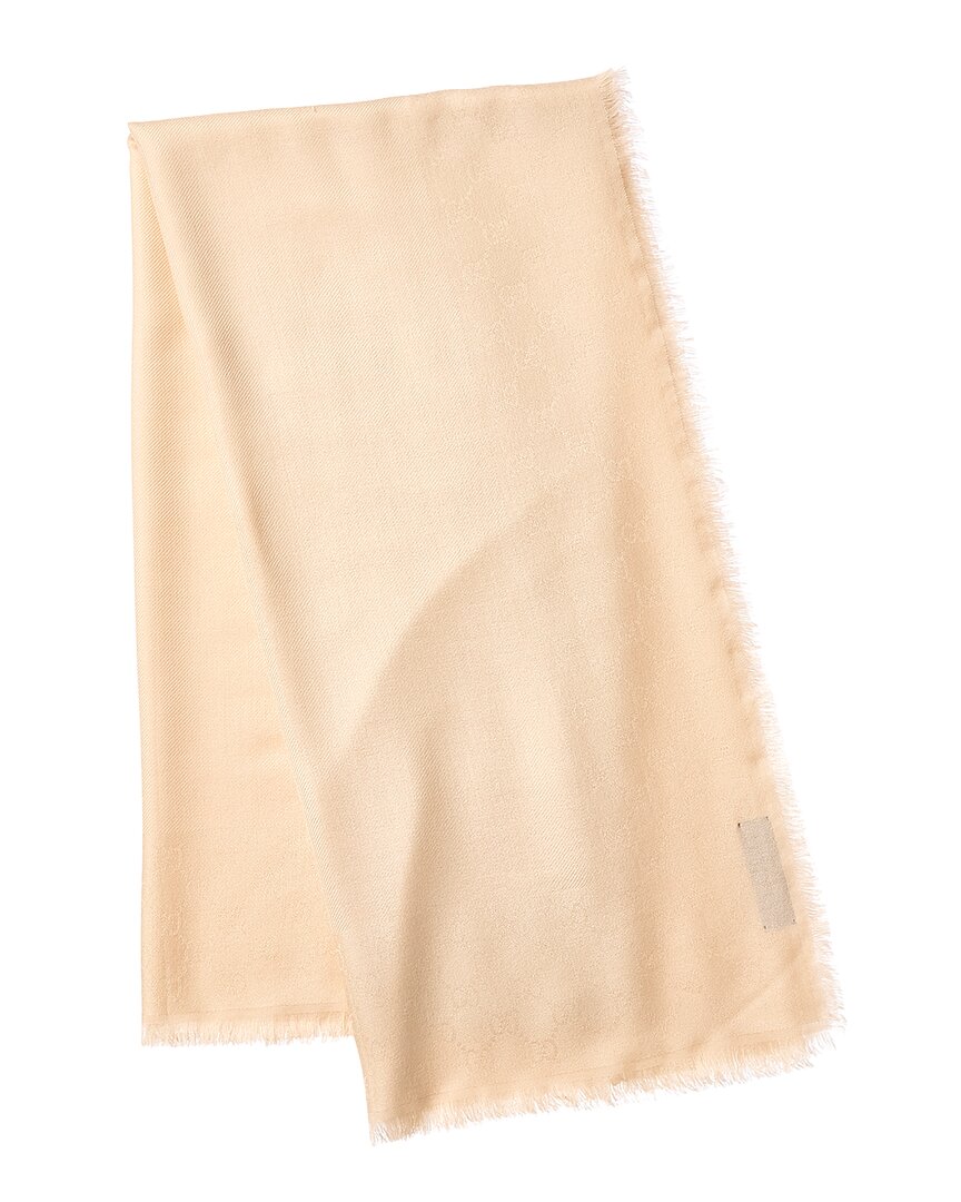 Gucci Gg Wool & Silk-Blend Scarf