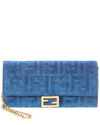 FENDI Fendi Baguette Velvet Wallet On Chain