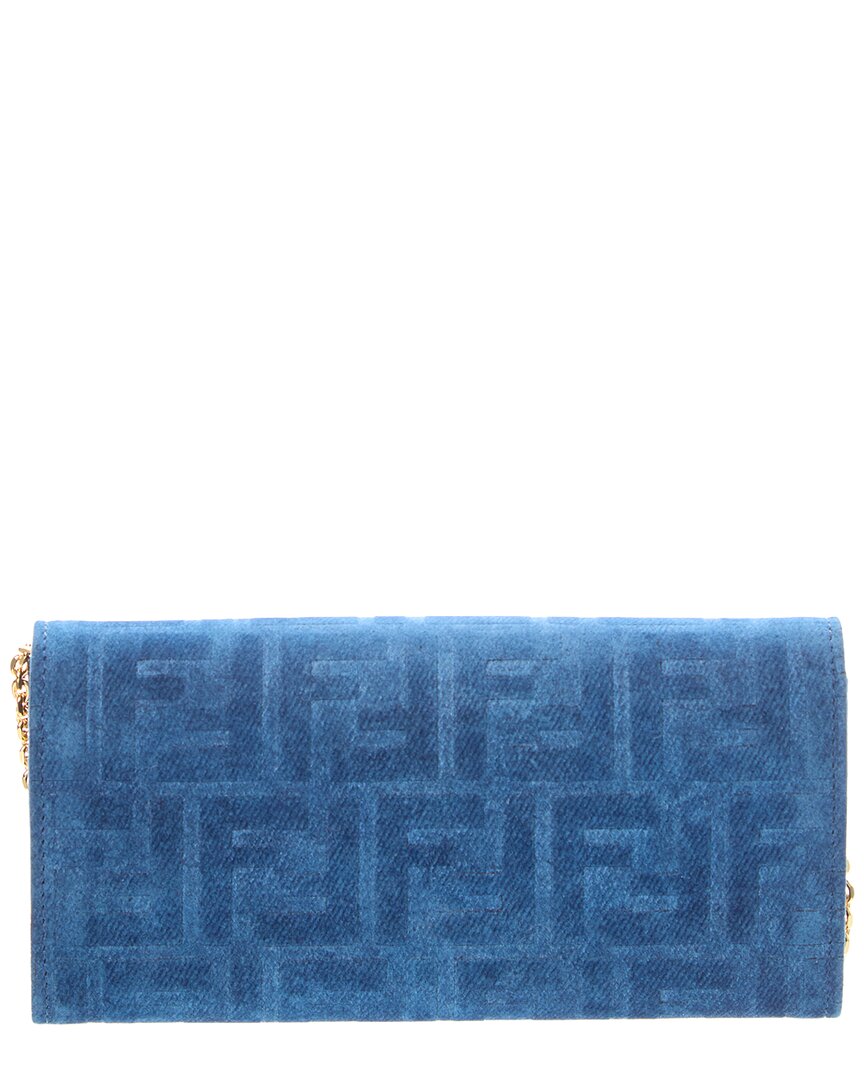 FENDI Fendi Baguette Velvet Wallet On Chain