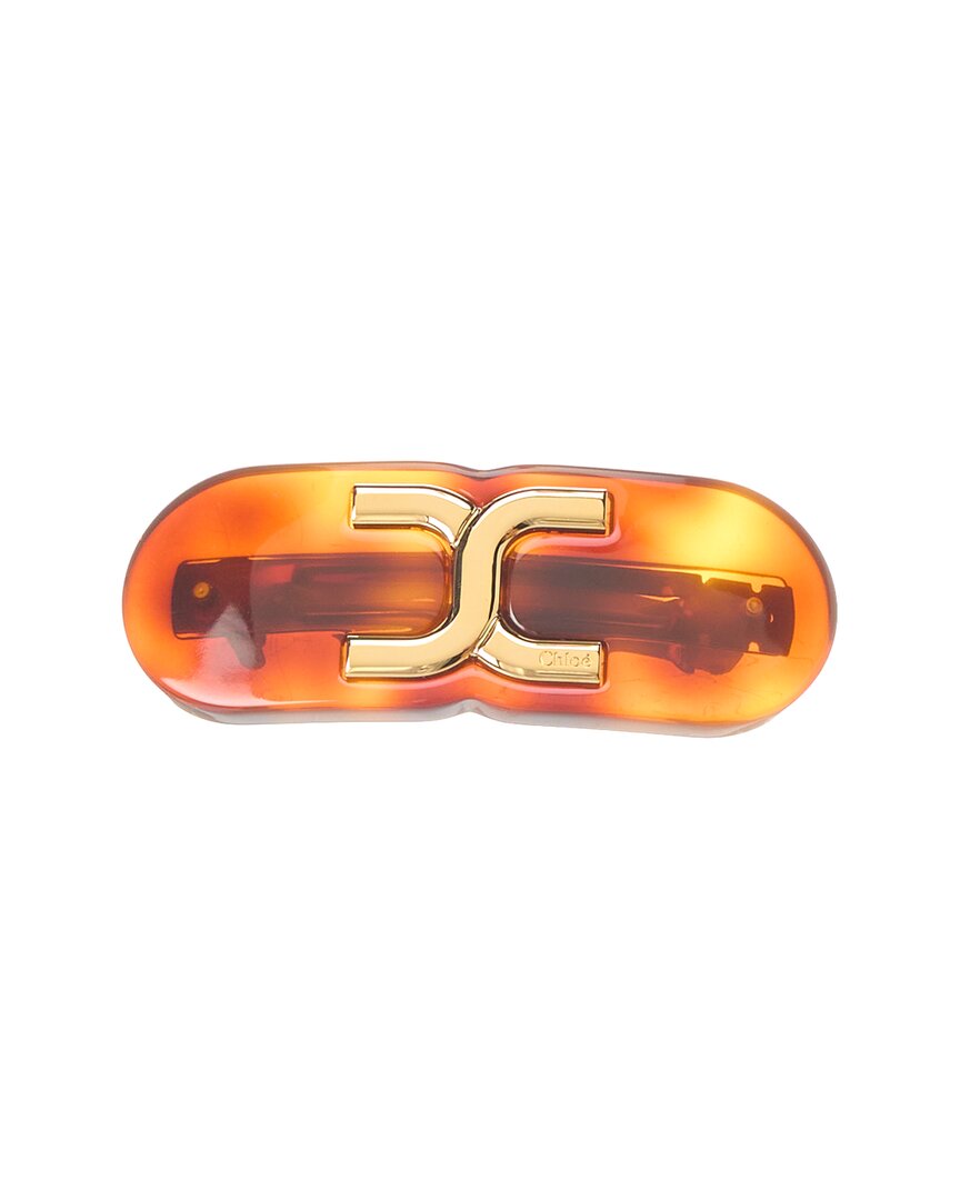 Chloé Marcie Hair Clip Brown Multi