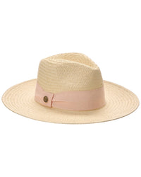 Bruno Magli Straw Ribbon Fedora