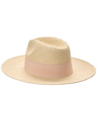 Bruno Magli Straw Ribbon Fedora