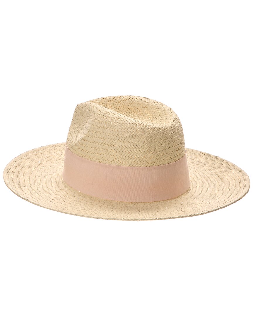 Bruno Magli Straw Ribbon Fedora