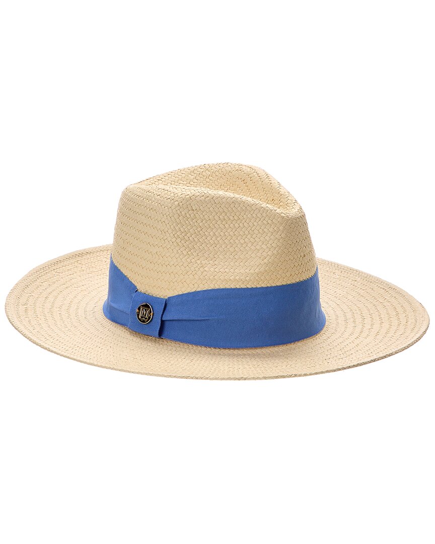 Bruno Magli Straw Ribbon Fedora