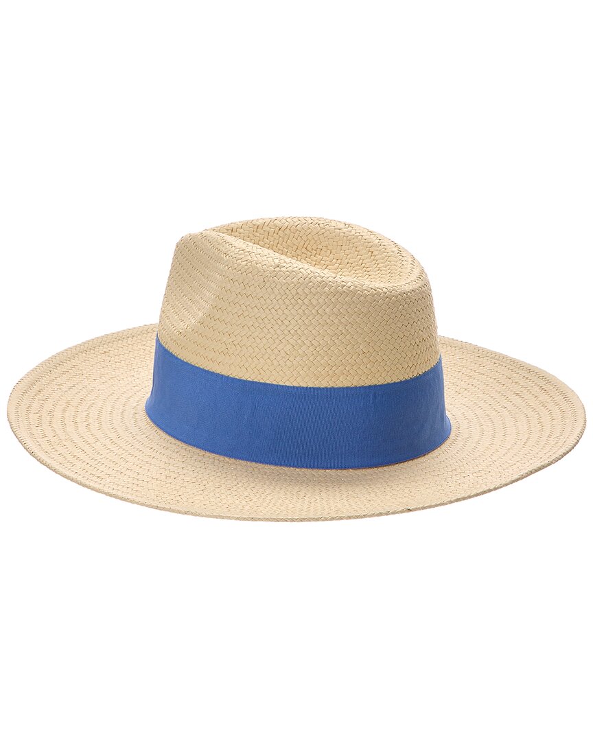 Bruno Magli Straw Ribbon Fedora