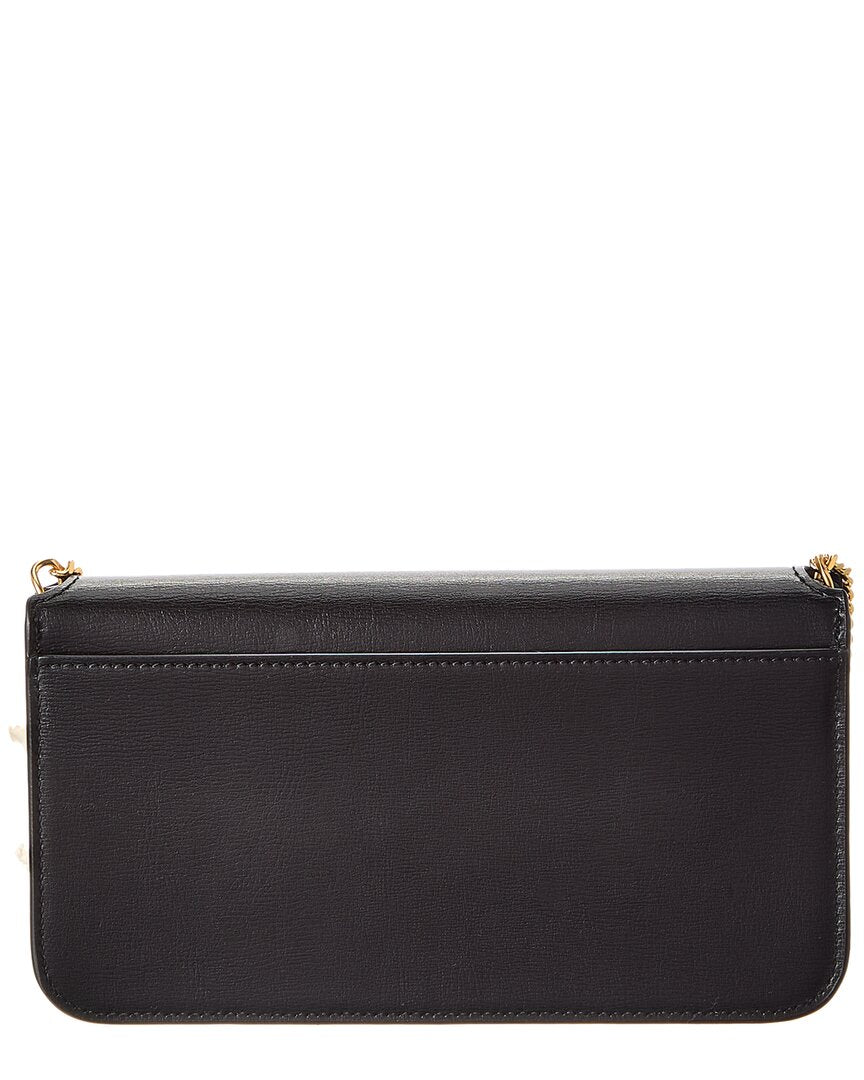 Saint Laurent Cassandra Leather Phone Holder