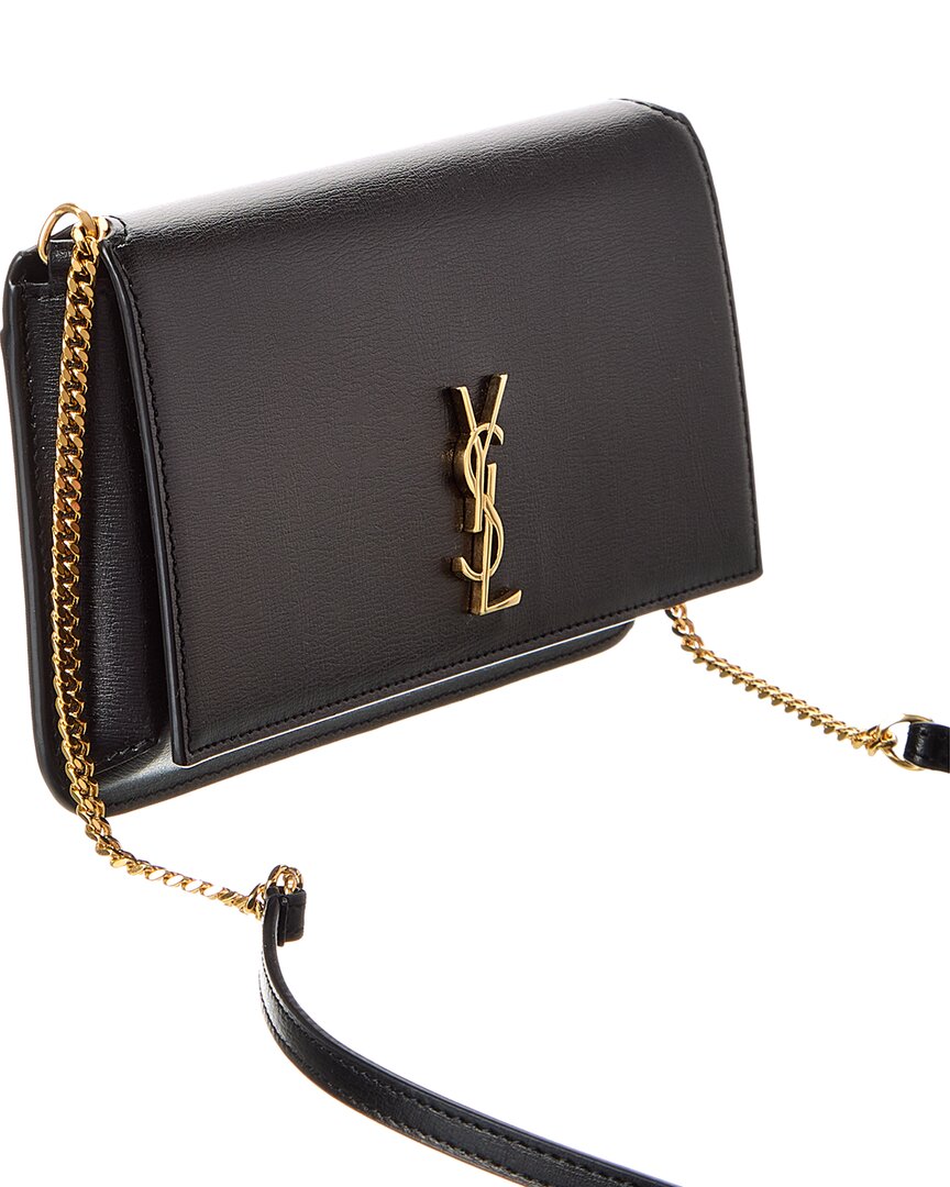 Saint Laurent Cassandra Leather Phone Holder