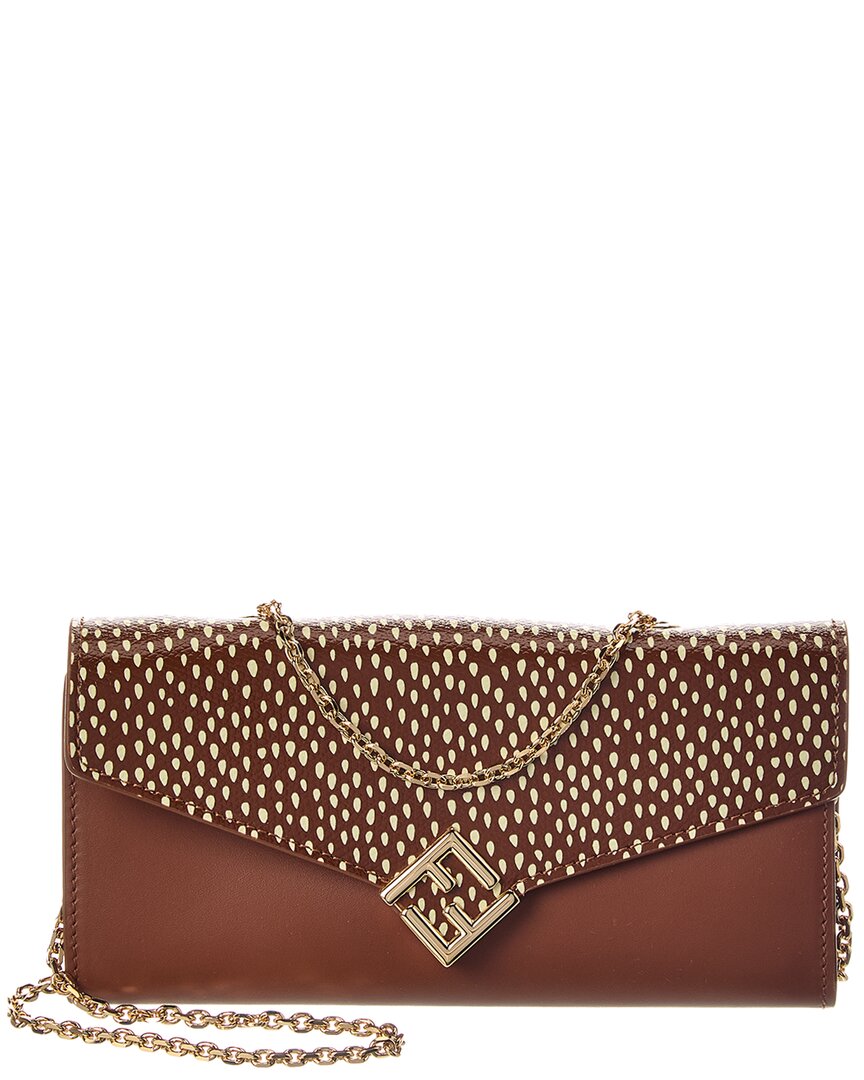FENDI Fendi Diamonds Leather Wallet On Chain