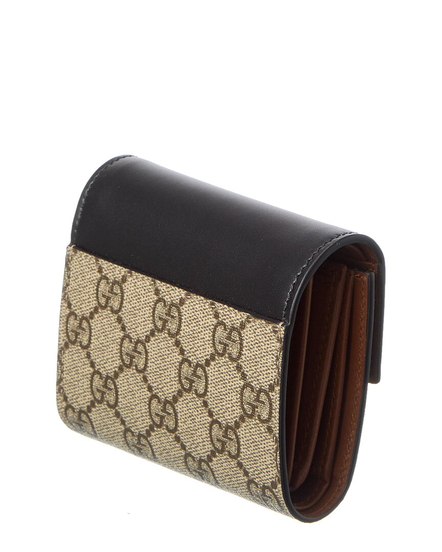 Gucci Gg Supreme Canvas & Leather Card Case – Bluefly